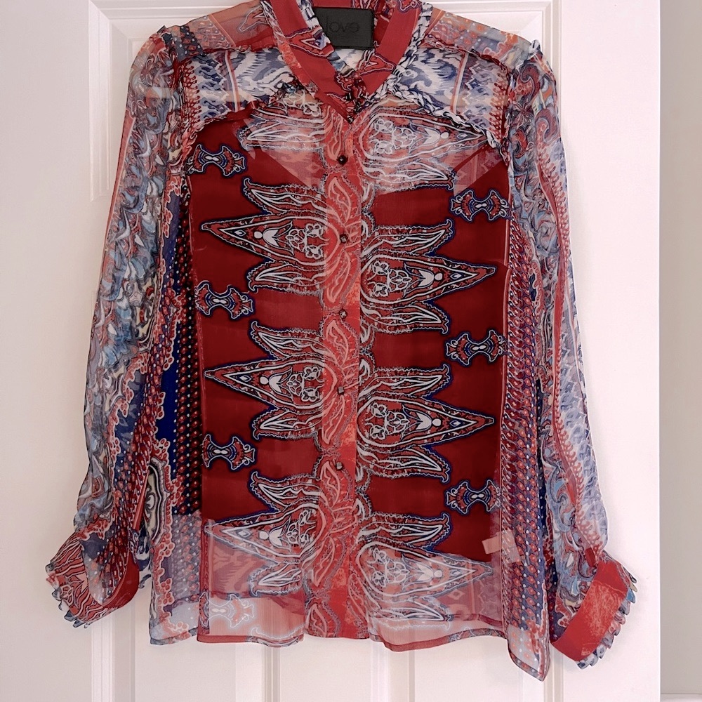 Love Binetti 100% Silk Blouse and Camisole